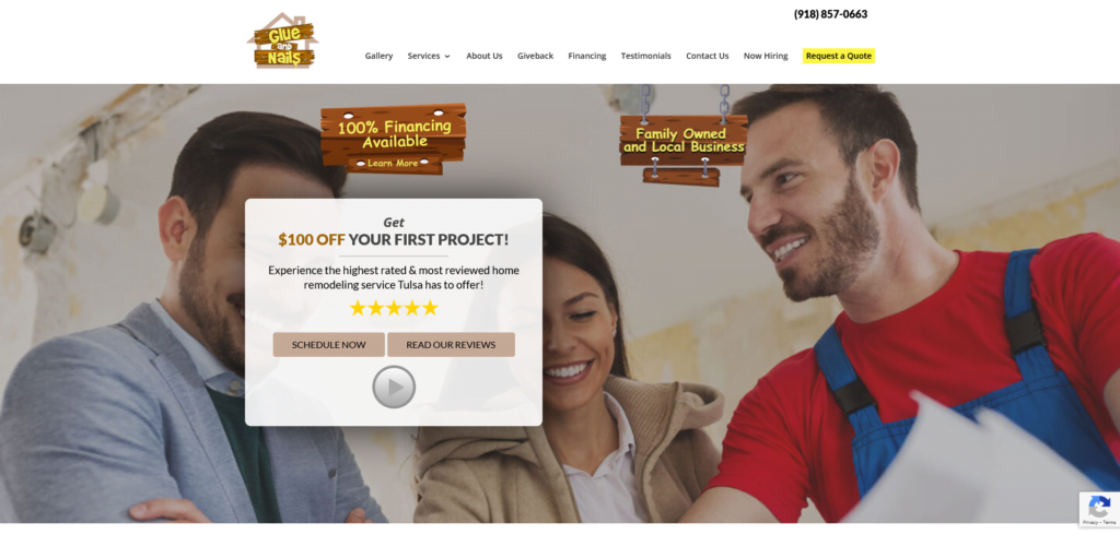 Construction company website design by websoftbuilder